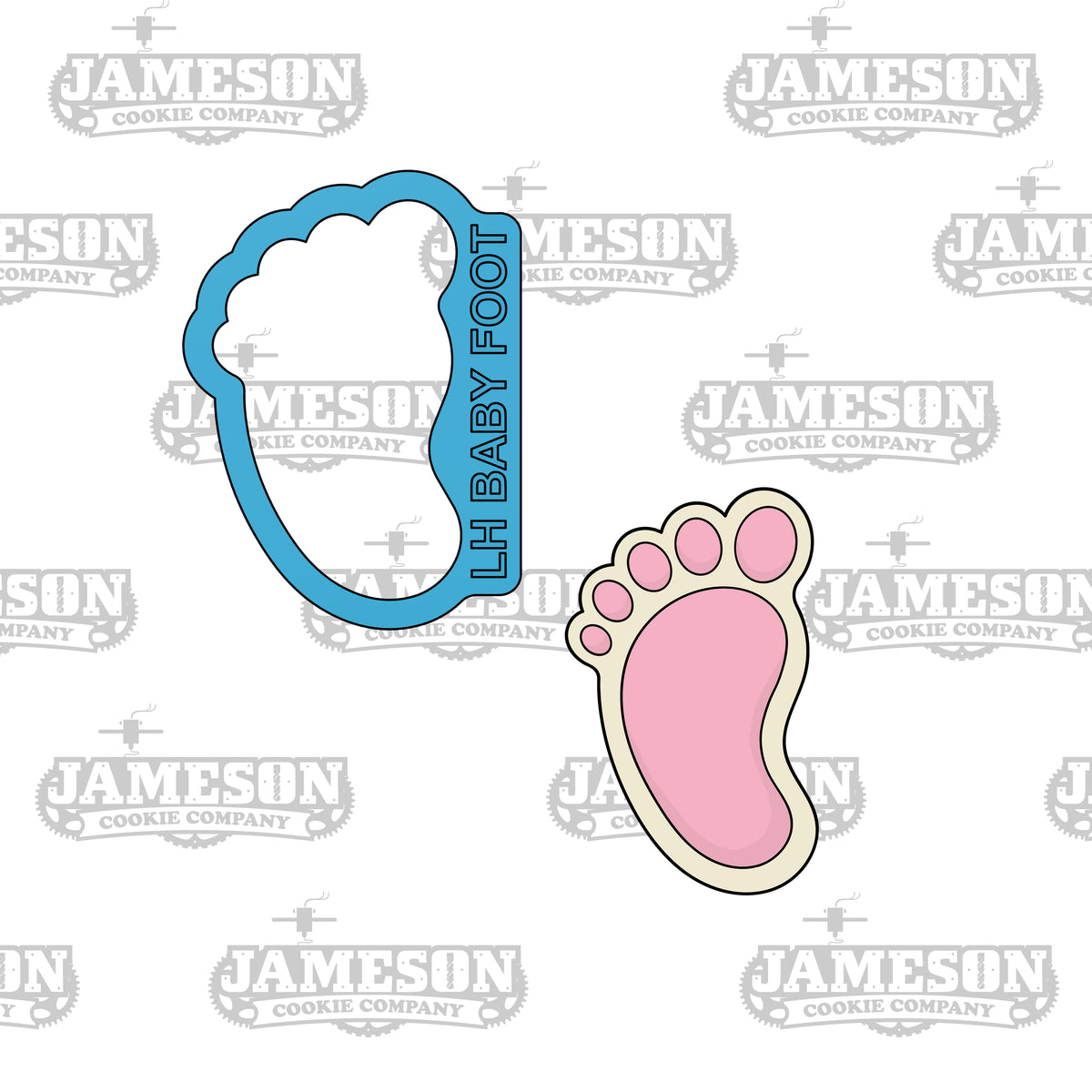 Set of 2 Baby Hand & Footprints cookie cutters