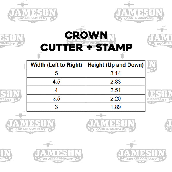 Princess Crown Cookie Cutter + Imprint Stamp