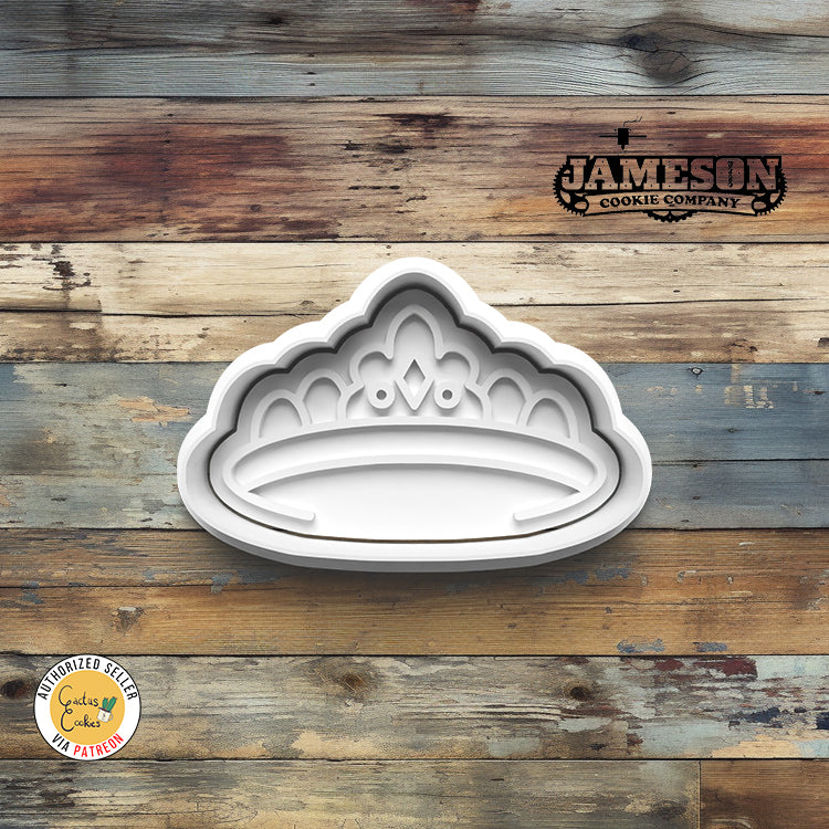 Princess Crown Cookie Cutter + Imprint Stamp