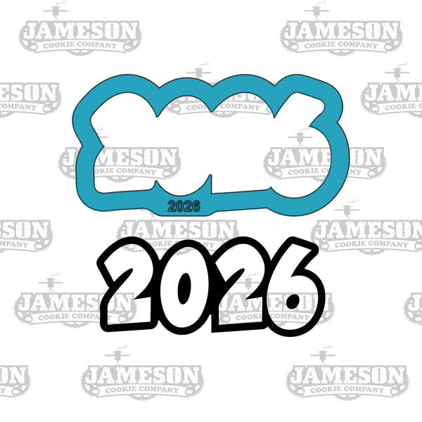 2026 Plaque Cookie Cutter - Graduation, New Years