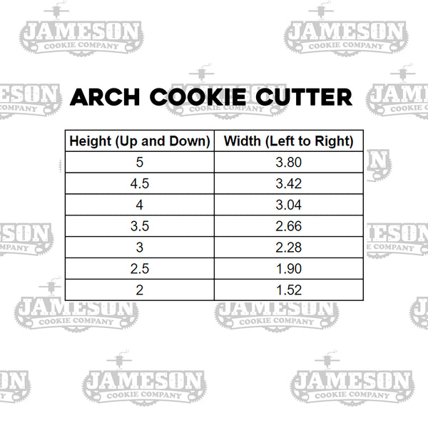 Arch Shaped Cookie Cutter