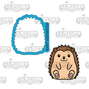 Baby Hedgehog Cookie Cutter - Woodland Sitting Animal, Birthday, Baby Theme