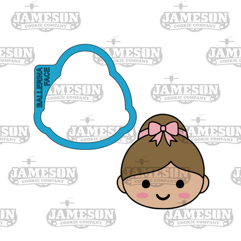 Ballerina Girl Face Cookie Cutter - Nutcracker Theme