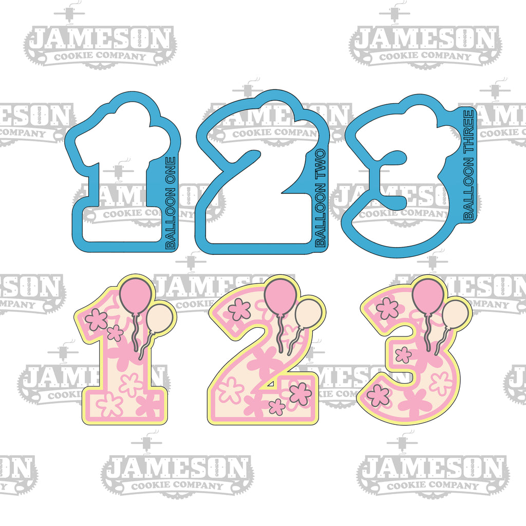 Pink Number One Cookie Cutter