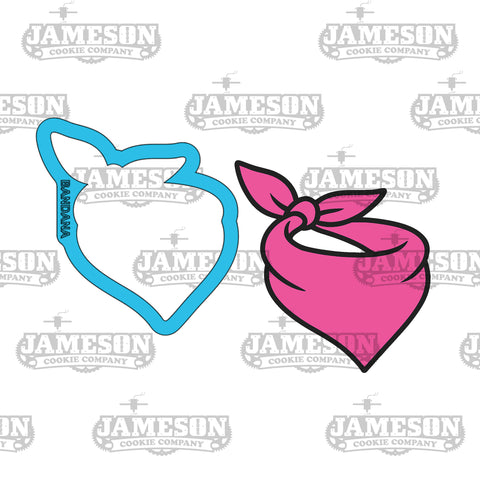 Cowgirl Bandana Cookie Cutter - Cowboy, Western Theme