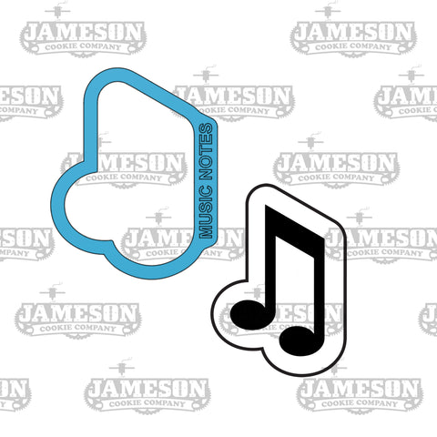 Music Notes Cookie Cutter - Beamed Eighth Notes - School, Music Theme