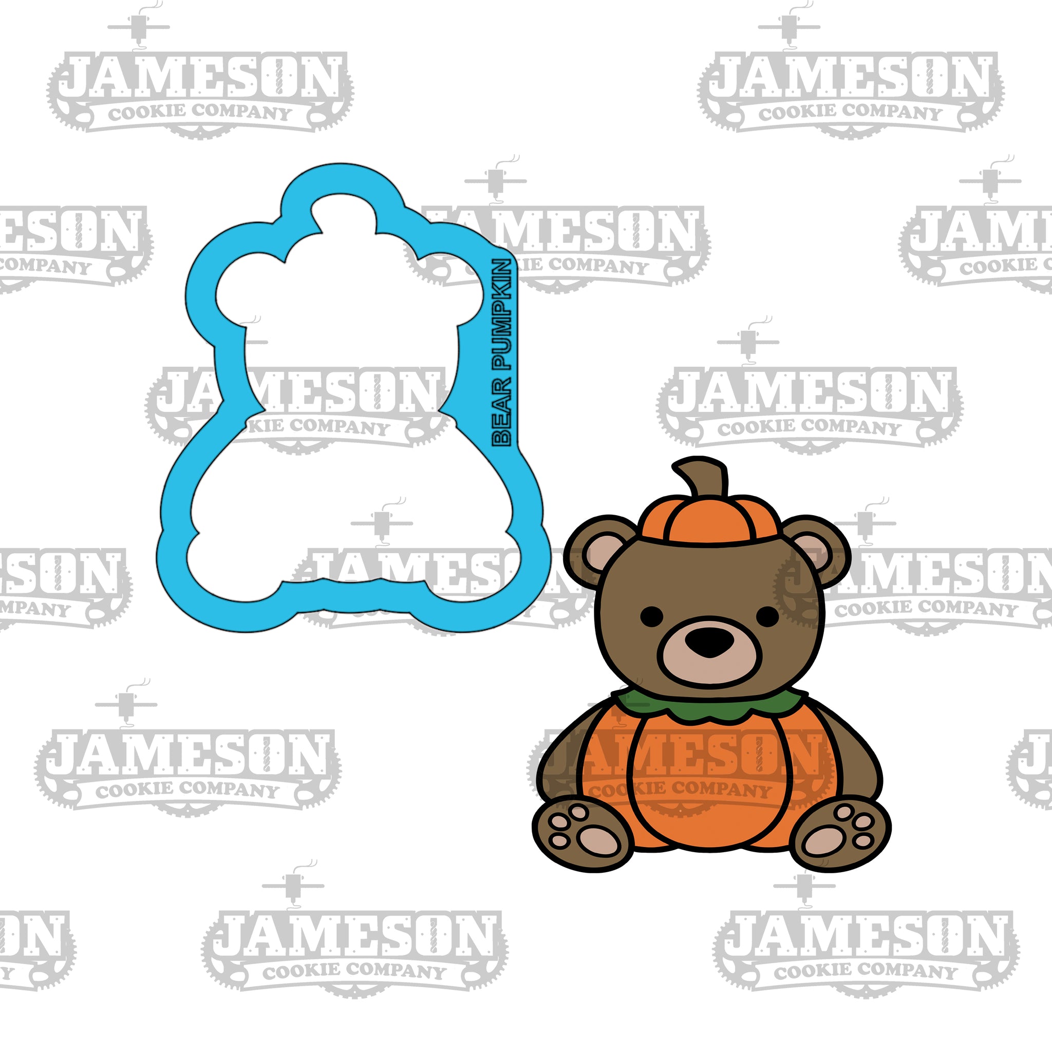 Bear Pumpkin Costume #1 Cookie Cutter - Fall, Thanksgiving, Autumn Theme