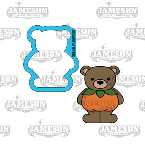 Bear Pumpkin Costume #2 Cookie Cutter - Fall, Thanksgiving, Autumn Theme