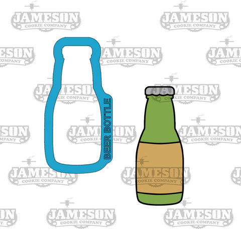 Beer Bottle #2 Cookie Cutter - Summer, Father's Day Theme