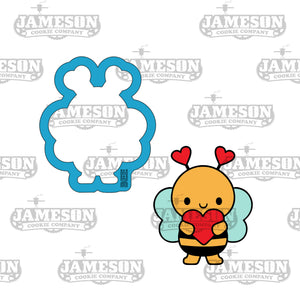 Valentine Bee Cookie Cutter - Valentine's Day, Love Theme