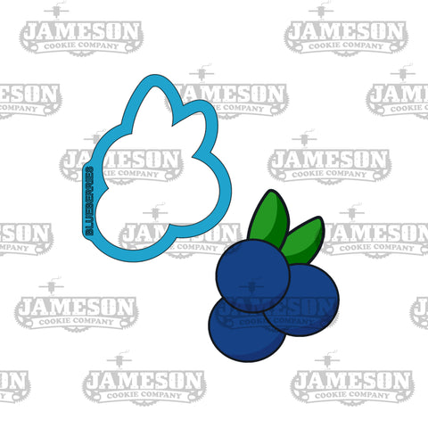 Blueberry, Berries, Blueberries Cookie Cutter - Food, Fruit Cookie Cutters