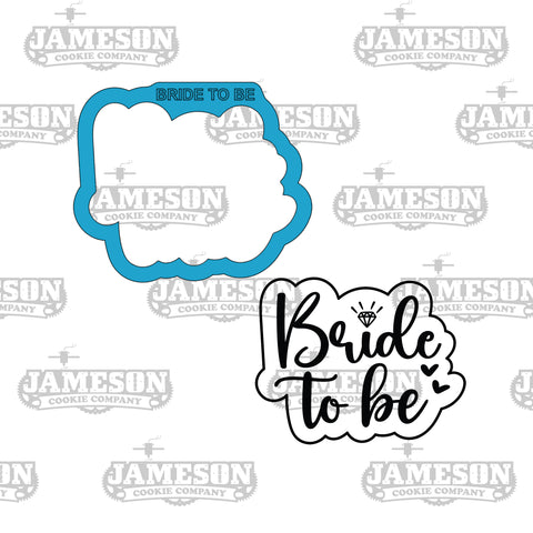 Bride to Be Plaque Cookie Cutter - Wedding Theme