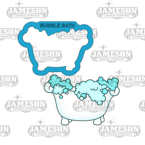 Bubble Bath Tub Cookie Cutter - Mother's Day Theme, Mom