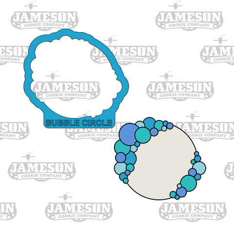 Bubble Balloon Circle #2 Cookie Cutter - Circle Shape Plaques for Birthday and other Themes