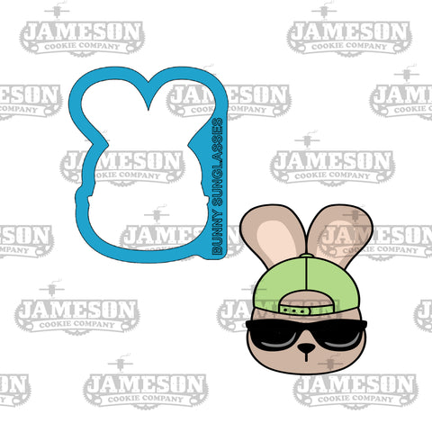 Easter Bunny With Sunglasses Cookie Cutter - Easter, Spring Theme