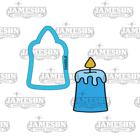 Candle Shaped Cookie Cutter - Hanukkah Theme