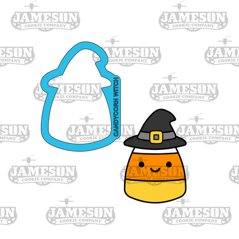 Candy Corn Witch Hat Cookie Cutter - Halloween