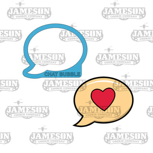 Chat or Conversation Bubble Cookie Cutter