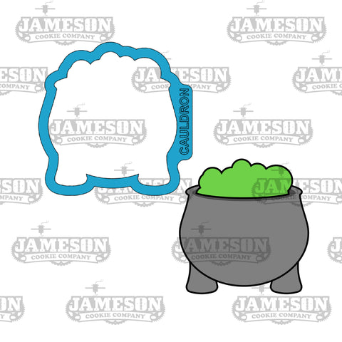 Chubby Cauldron Cookie Cutter - Halloween Theme, Witch Theme