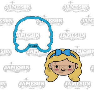 Clara Face Cookie Cutter - Nutcracker Theme