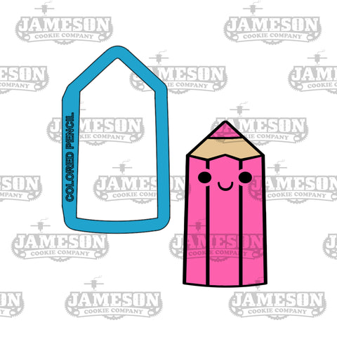 Colored Pencil Cookie Cutter - Art, Teacher Appreciation, Back To School