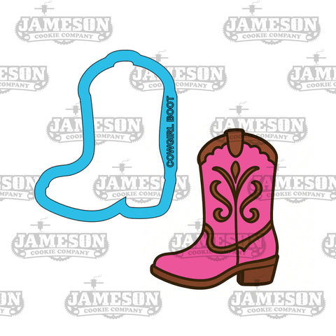 Cowgirl Boot Cookie Cutter - Cowboy, Western Theme