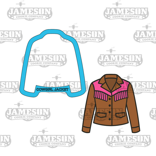 Cowgirl Jacket Cookie Cutter - Cowboy, Western Theme