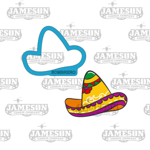 Curvy Sombrero Cookie Cutter - Cinco De Mayo Theme