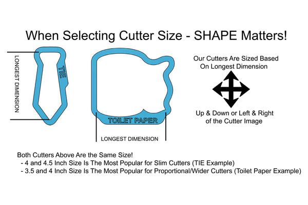 2 to 1 Ratio - Rectangle Shaped Cookie Cutter