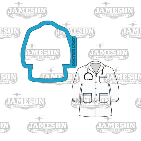 Doctor Lab Coat Cookie Cutter - #Nurse Life, Medical, Stethoscope, Doctor, Vet Theme