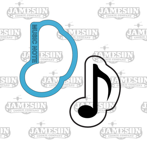 Music Note Cookie Cutter - Eighth Notes - School, Music Theme
