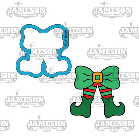 Elf Bow Shaped Cookie Cutter - Christmas Bows