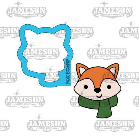 Fox with Scarf Cookie Cutter - Fall, Thanksgiving, Autumn Theme