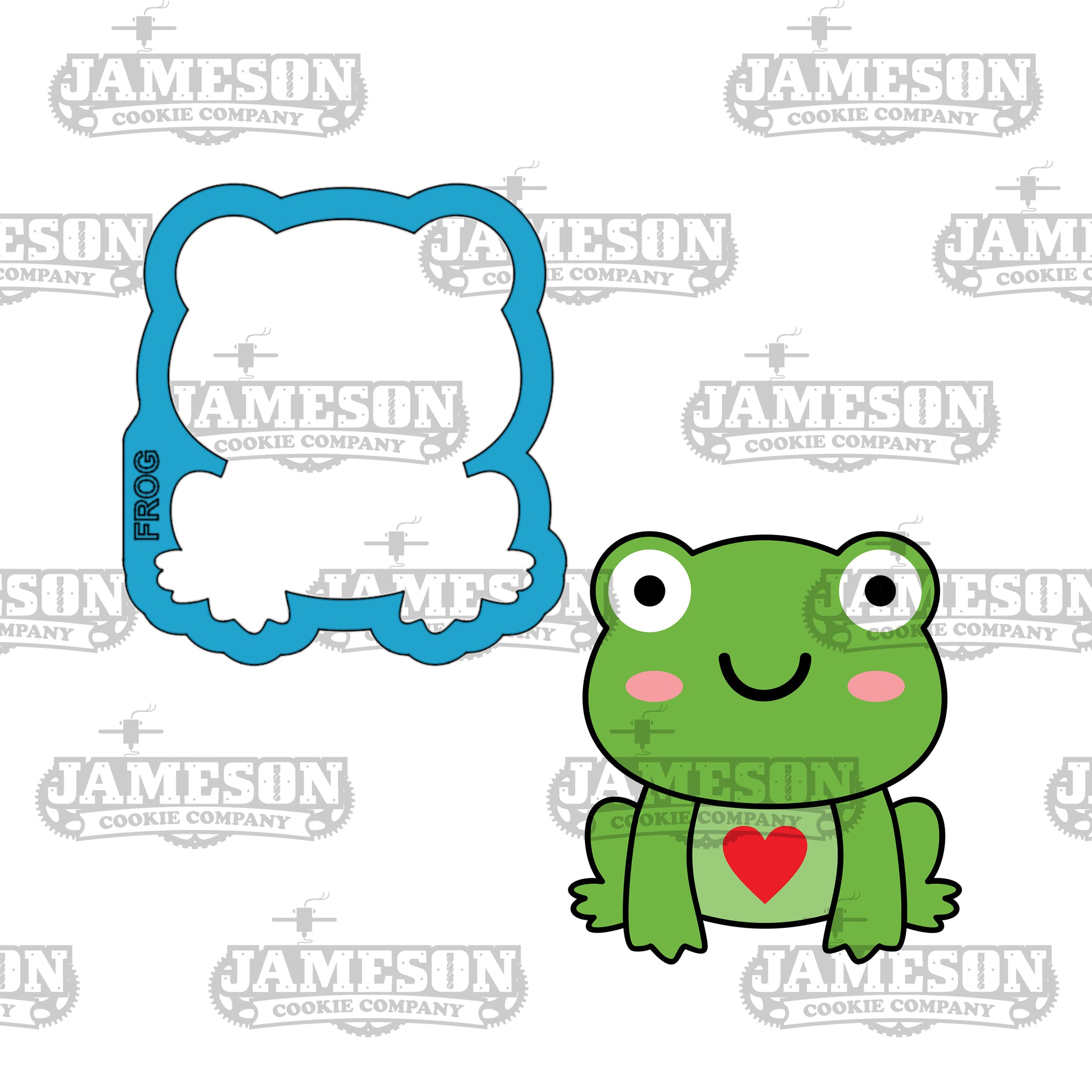 Valentine Frog Cookie Cutter - Valentine's Day, Love Theme