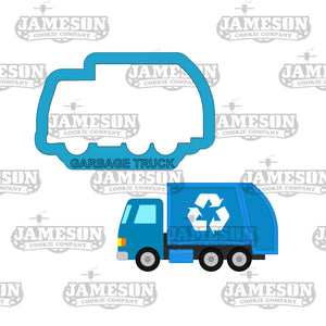 Garbage Truck Cookie Cutter - Recycle, Earth Day, Trash