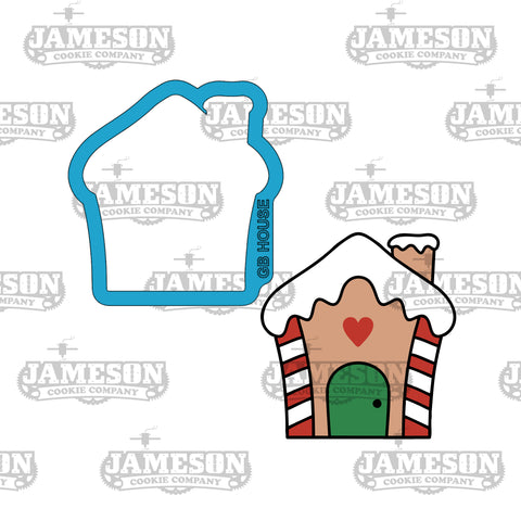 Gingerbread House #3 Cookie Cutter - Winter, Christmas Theme