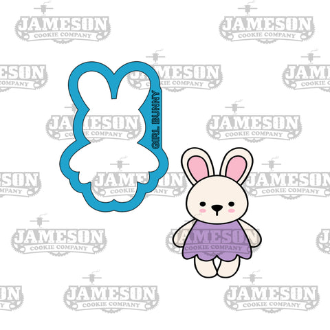 Easter Girl Bunny Cookie Cutter - Easter, Spring Theme