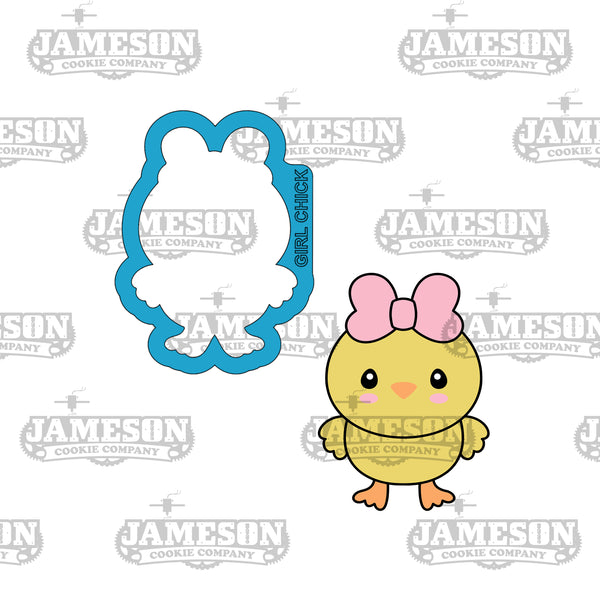 Easter Girl Baby Chick Cookie Cutter - Easter, Spring Theme
