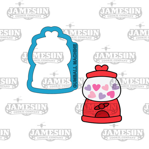 Gumball Machine Cookie Cutter - Valentine's Day, Love Theme