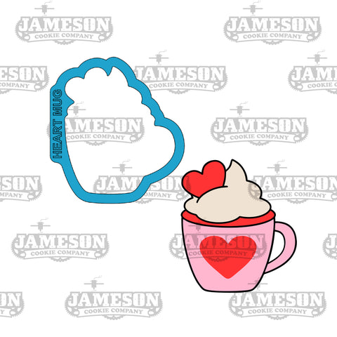 Heart Love Mug Cookie Cutter - Valentine's Day, Love Theme