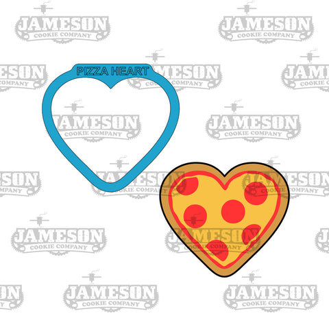 Heart Pizza Cookie Cutter - Valentine's Day, Love Theme