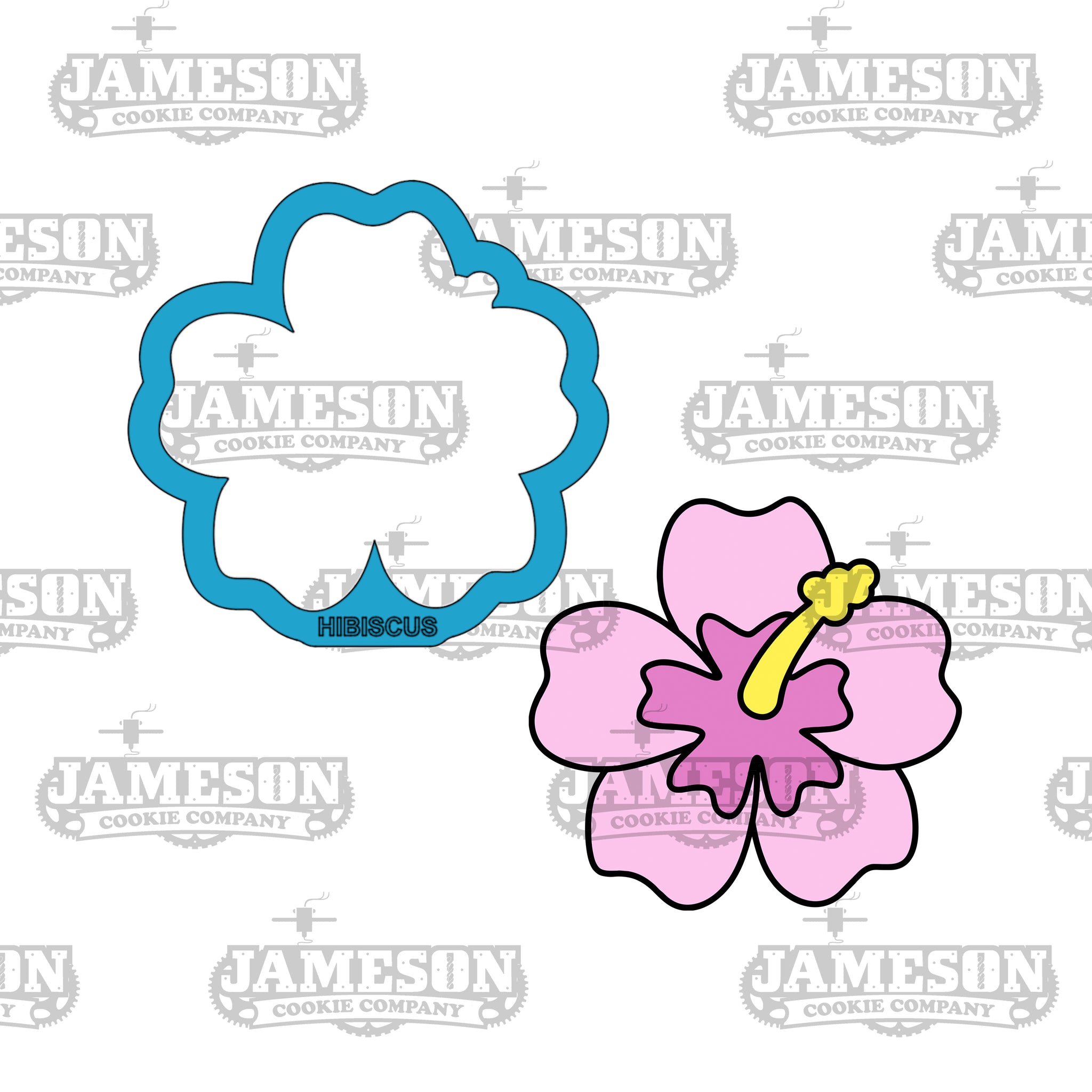 Hibiscus Flower Cookie Cutter - Beach, Pirate, Island, Hawaiian Theme