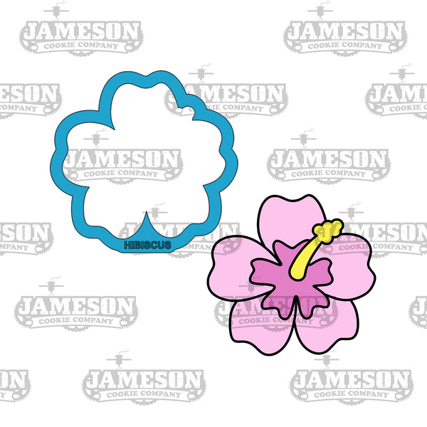 Hibiscus Flower Cookie Cutter - Beach, Pirate, Island, Hawaiian Theme