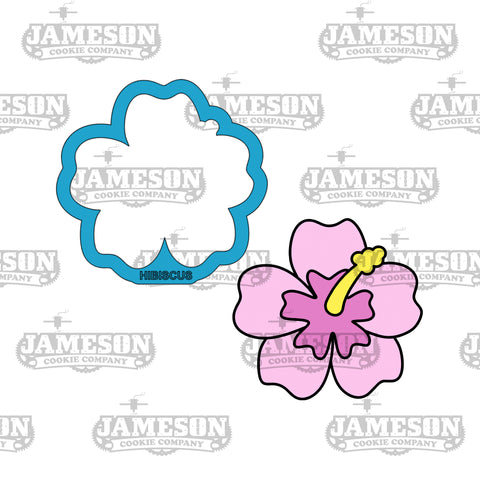 Hibiscus Flower Cookie Cutter - Beach, Pirate, Island, Hawaiian Theme