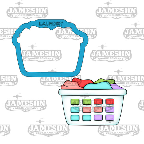 Laundry Basket Cookie Cutter - Mother's Day Theme, Mom