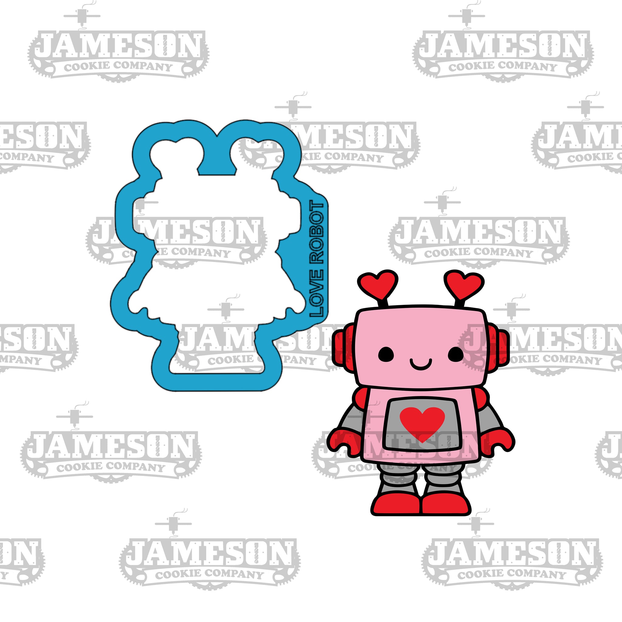 Love Robot Cookie Cutter - Valentine's Day, Love Theme