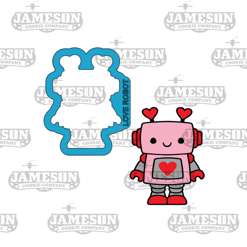 Love Robot Cookie Cutter - Valentine's Day, Love Theme