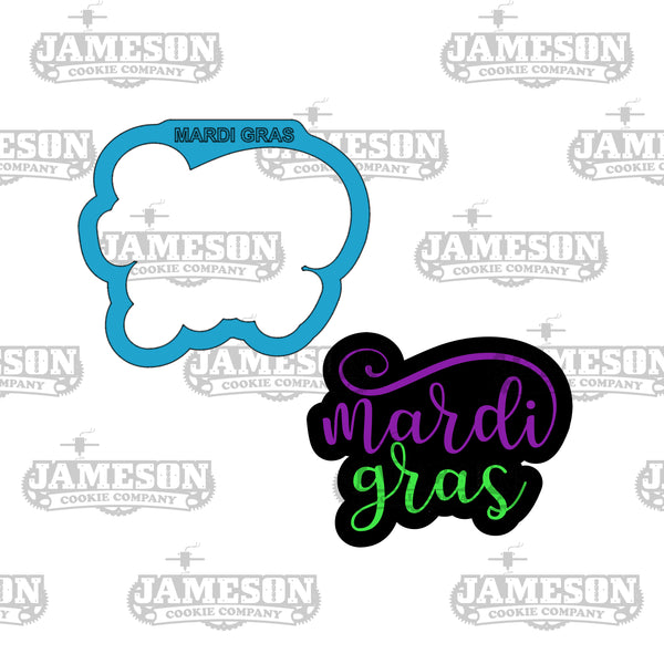 Mardi Gras Plaque Cookie Cutter - New Orleans, Fat Tuesday