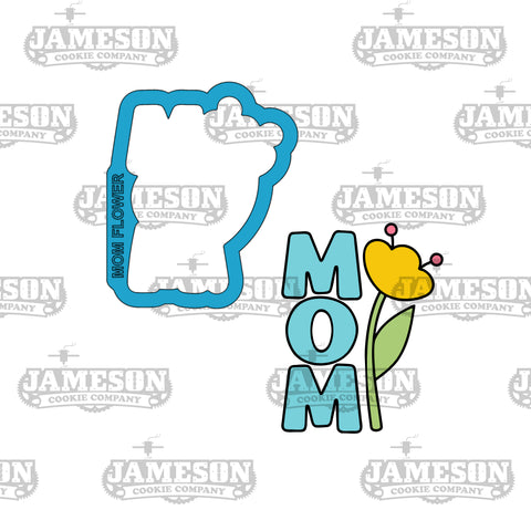 Mother's Day Mom Flower Plaque Cookie Cutter - Mother's Day Theme