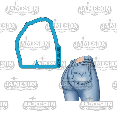 Mom Denim Jeans Cookie Cutter - Mother's Day Theme, Mom